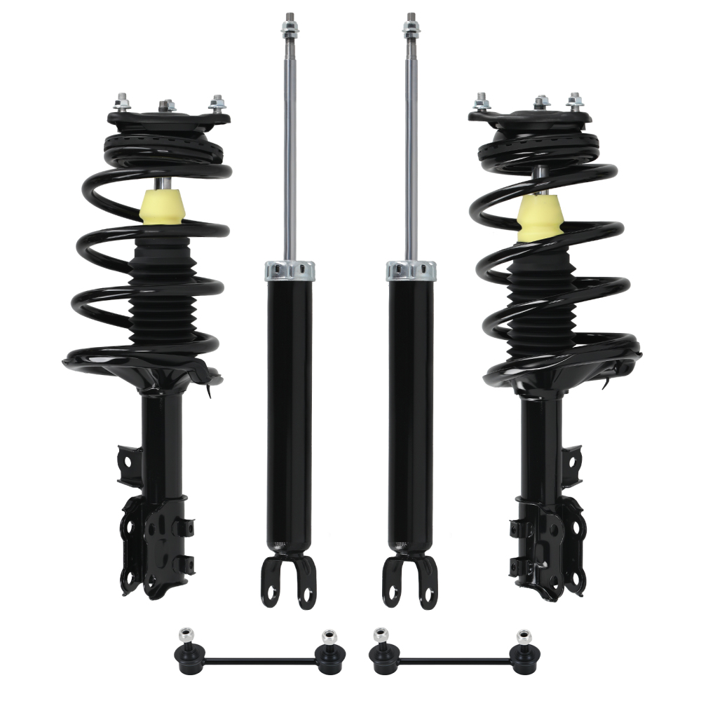 6pcs Front + Rear Complete Strut Sway Bar Links compatible for Hyundai Elantra Sedan 07-10