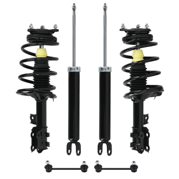 6pcs Front + Rear Complete Strut Sway Bar Links compatible for Hyundai Elantra Sedan 07-10