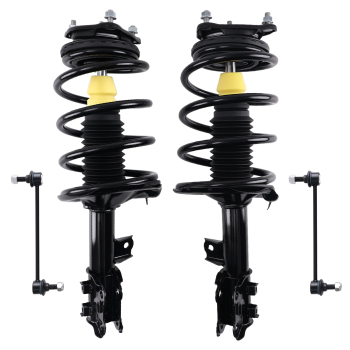 Suspension Front Struts w/ Sway Bar End Links compatible for Hyundai Elantra 2007-2010