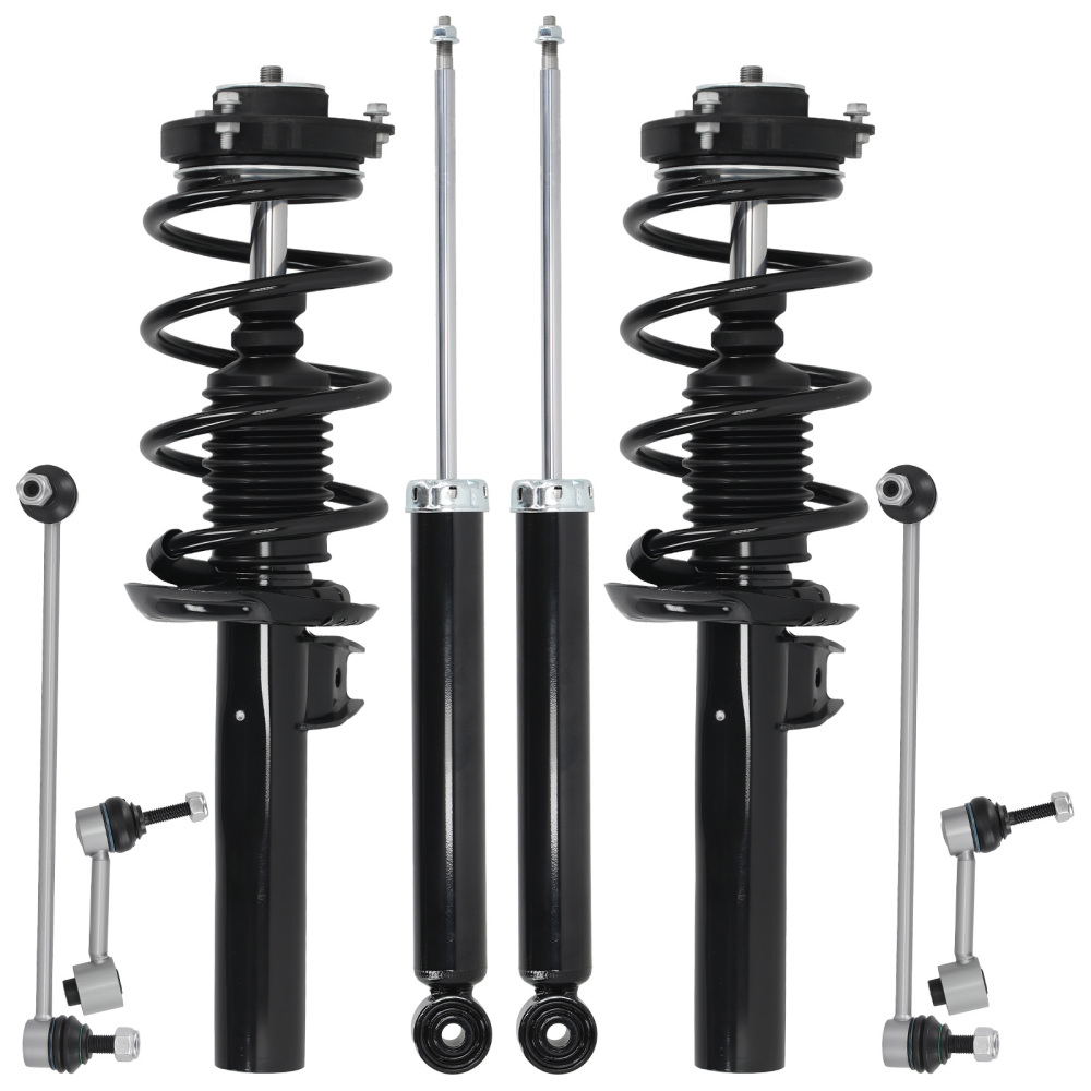 8X Suspension Front Struts Rear Shock Sway Bar Kit compatible for VW Rabbit 2006-2009 NEW