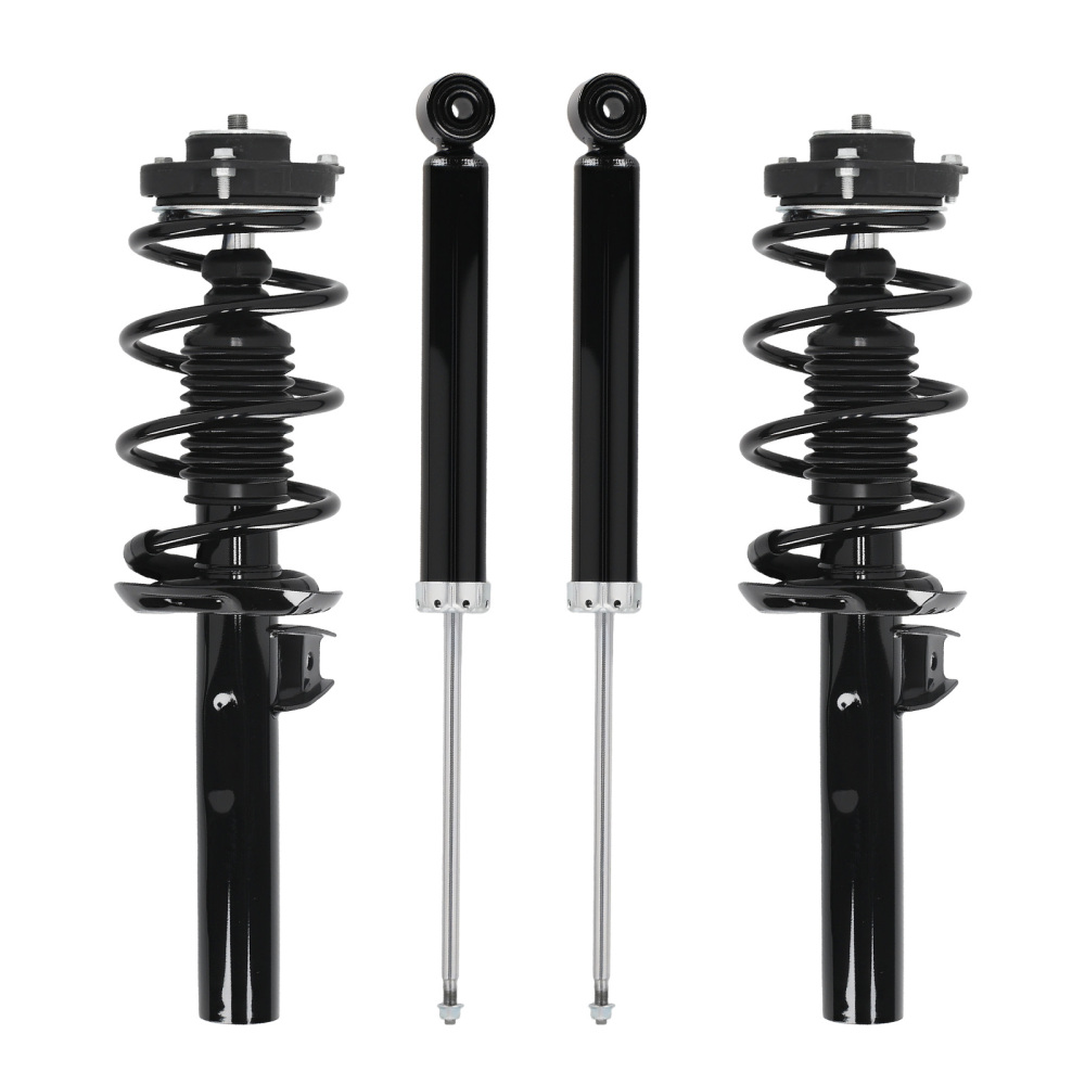 4x Front + Rear Struts w/Coil Spring compatible for VW Rabbit 2006-2009 Passat 2006-2010
