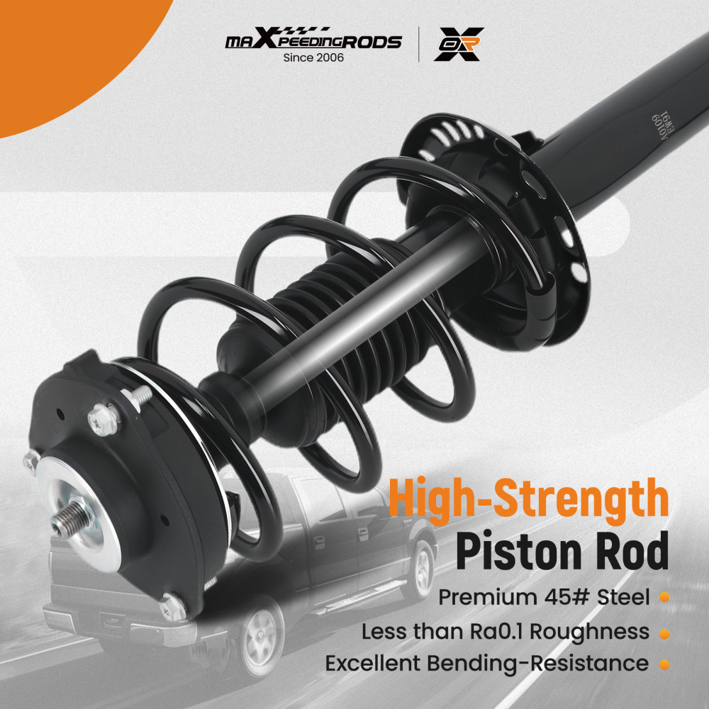 4x Front + Rear Struts w/Coil Spring compatible for VW Rabbit 2006-2009 Passat 2006-2010