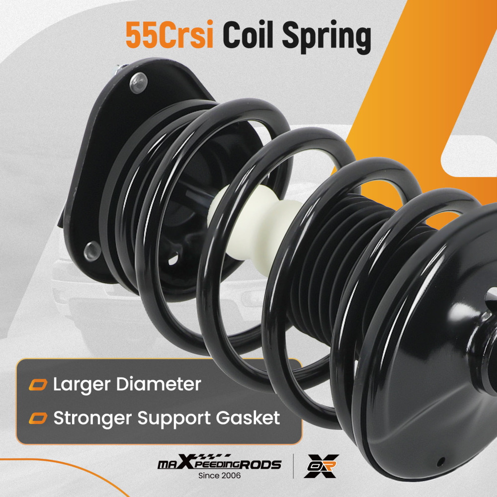 6PC Front Rear Strut w/ Coil Springs Sway Bars Links For 2004-2009 compatible for Toyota Prius