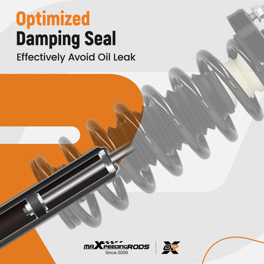 Quick Struts Shock Coil Spring Assembly compatible for Jeep Compass Patriot (MK) 2007-2016