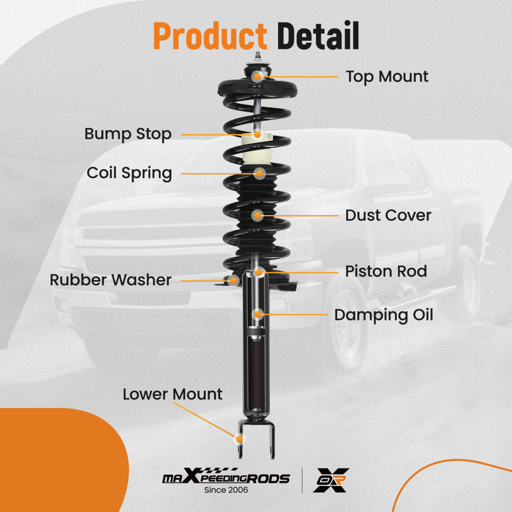 FrontRear Struts compatible for Honda Accord 2008 2009 2010 2011 2012 Complete Full Set