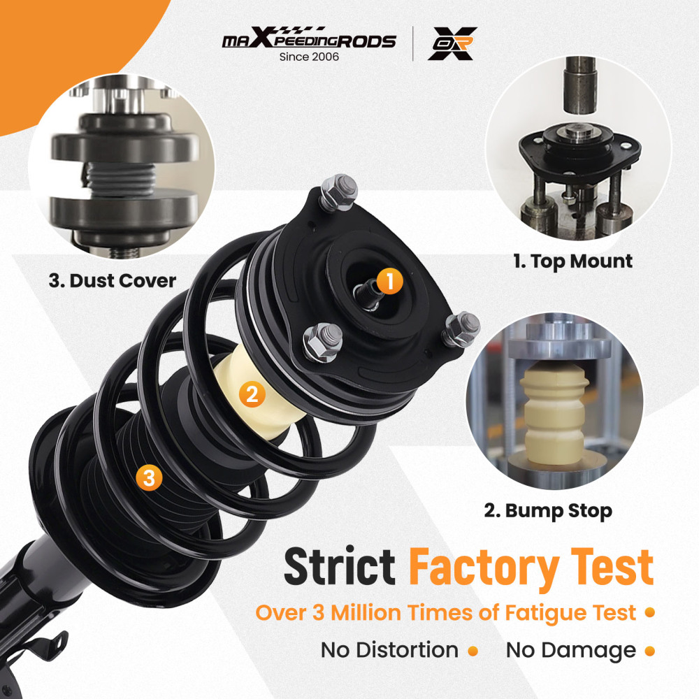 Front Struts compatible for Honda Civic 2006-2011 compatible for Acura CSX Rear Shock Absorbers Sway Bars