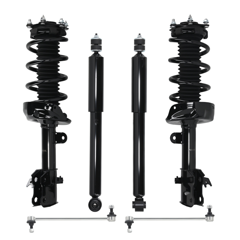 Front Complete Strut Coil Assembly Rear Shock Sway Bar Kit 07-12 compatible for Acura Rdx