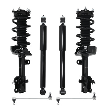 Front Complete Strut Coil Assembly Rear Shock Sway Bar Kit 07-12 compatible for Acura Rdx