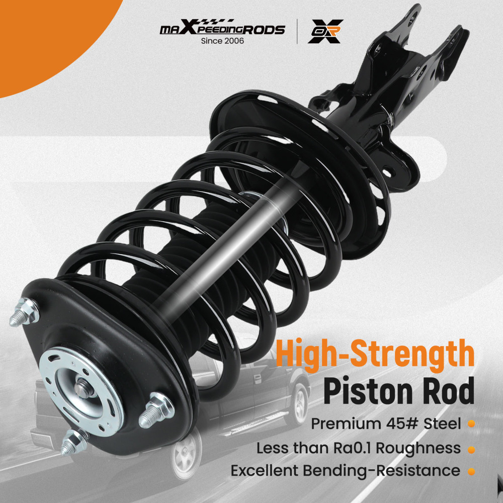 Front Strut W/ Coil Spring Mount Rear Shock Absorbers For 2010-2015 compatible for Toyota Prius