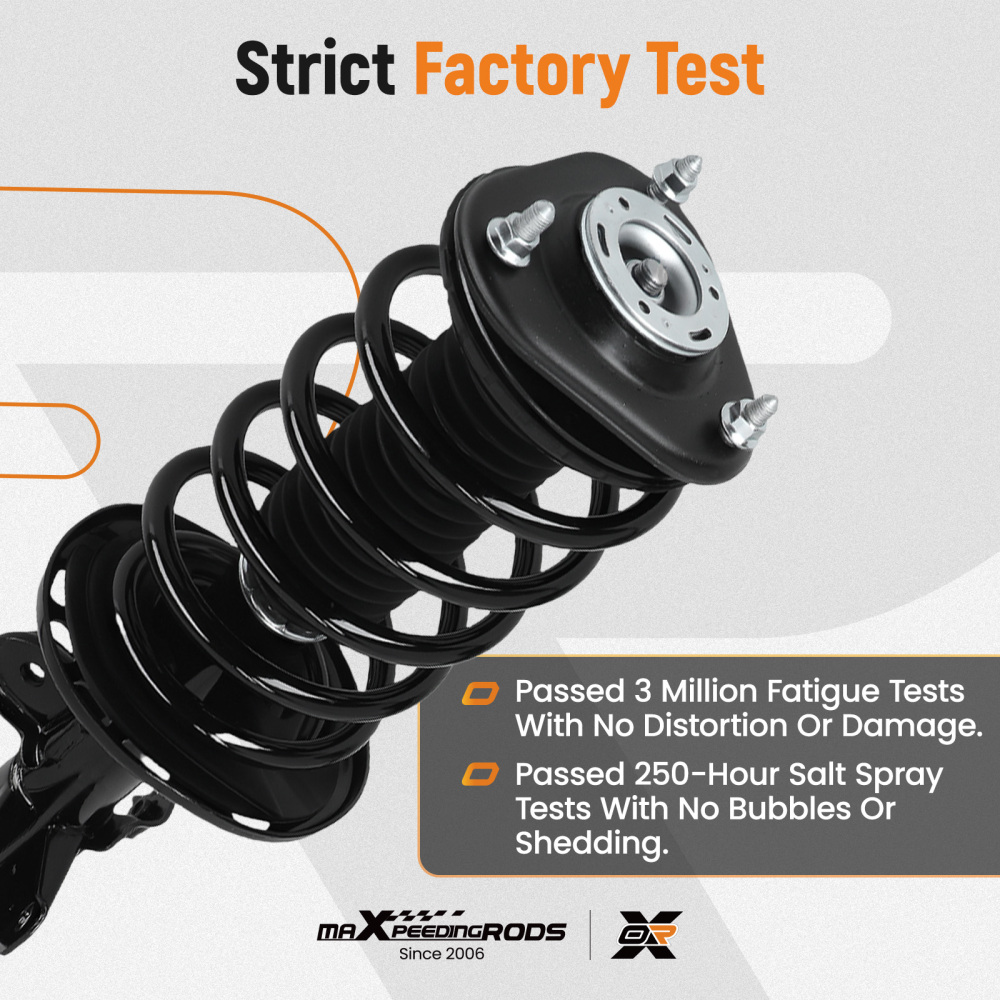 Front Strut W/ Coil Spring Mount Rear Shock Absorbers For 2010-2015 compatible for Toyota Prius
