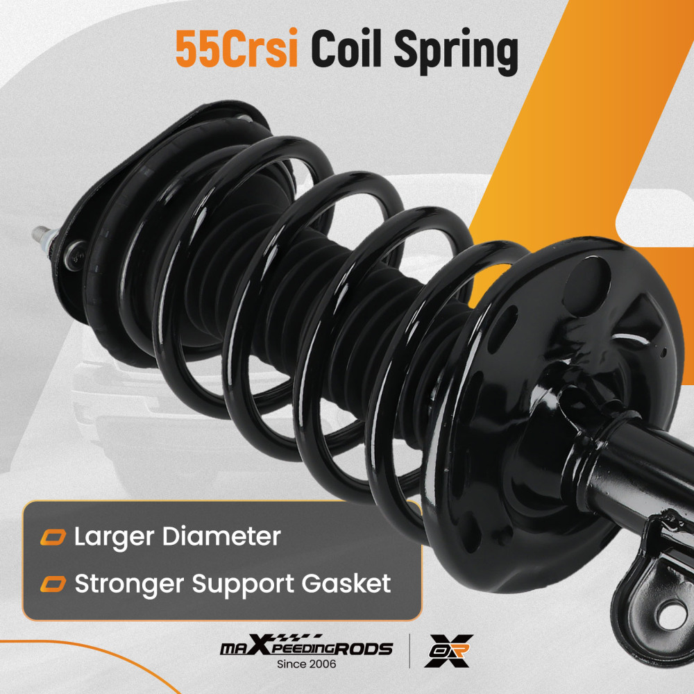 Front Strut W/ Coil Spring Mount Rear Shock Absorbers For 2010-2015 compatible for Toyota Prius