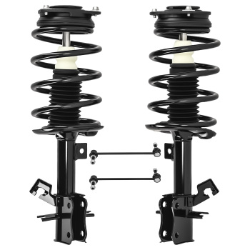 Front Struts w/ Coil SpringSway Bars for 2007 2008 2009-2012 compatible for Nissan Sentra