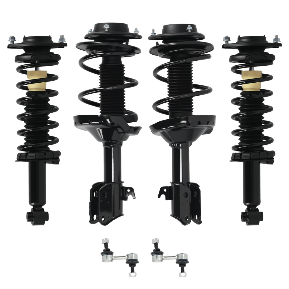 Front Rear Struts w/ Coil Spring Sway Bars Kit for 2008 - 2011 compatible for Subaru Impreza