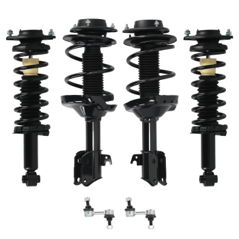Front Rear Struts w/ Coil Spring Sway Bars Kit for 2008 – 2011 compatible for Subaru Impreza