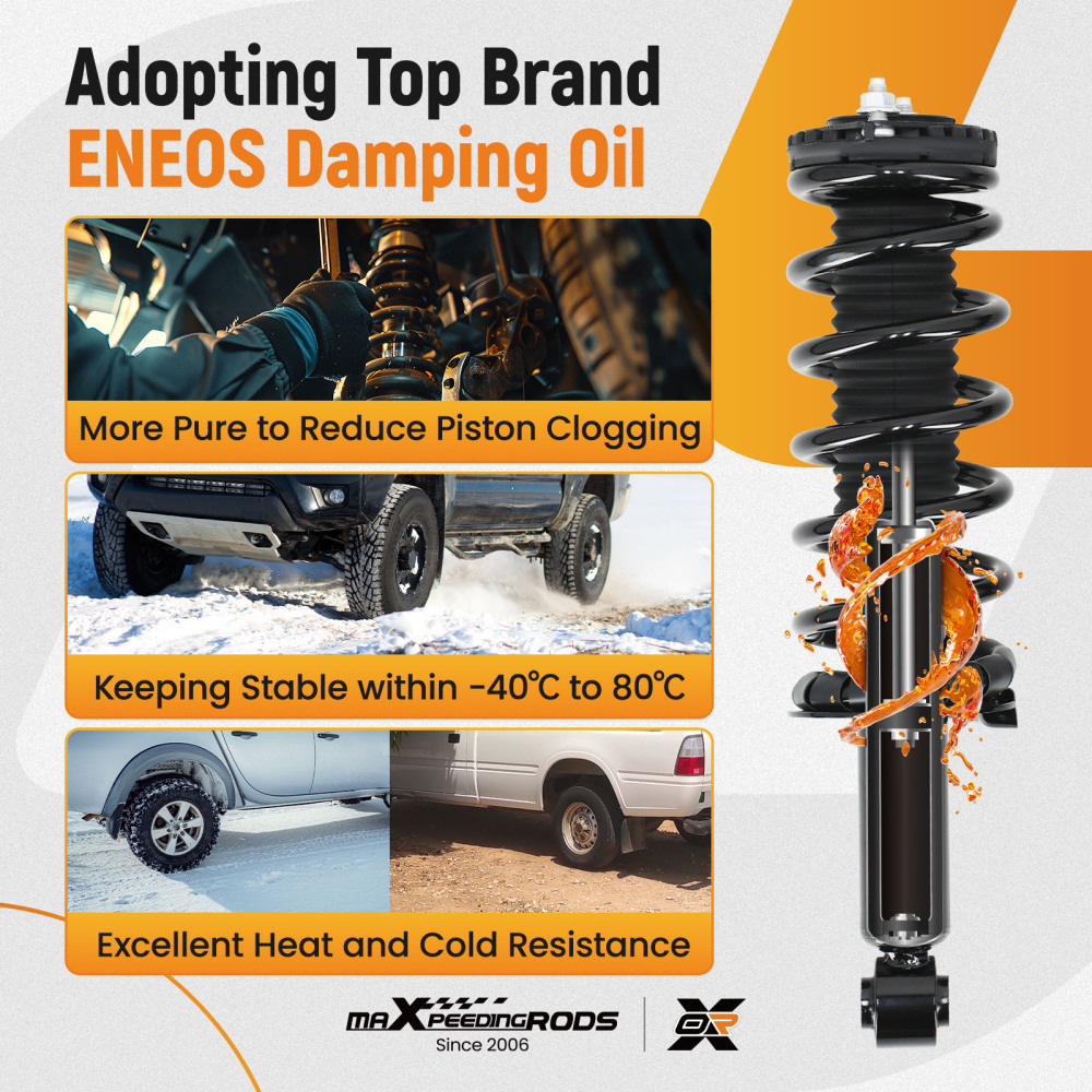 2pcs Rear Complete Shock Struts Coil Spring Assembly compatible for Subaru Legacy 2005-2009