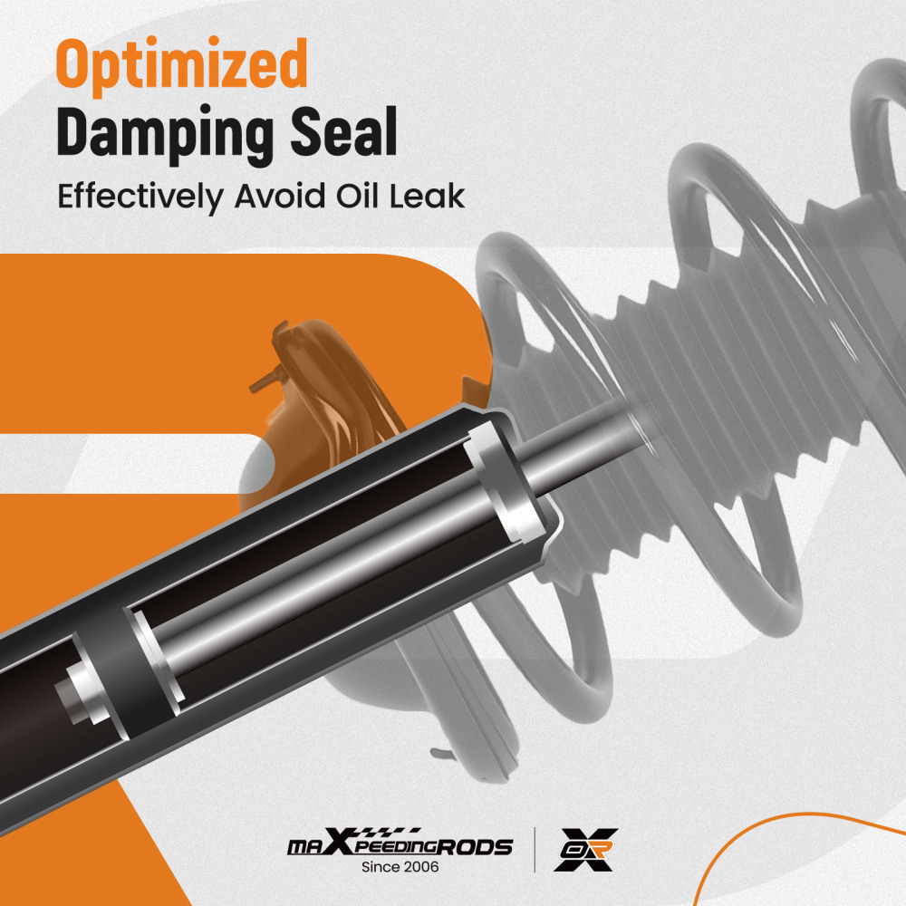 Pair 2 Rear LH RH Quick Complete Strut-Coil Spring For 1998-2002 compatible for Subaru Forester