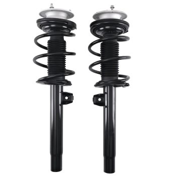 Front Complete Strut Assemblies Rear Shock Absorbers for 2013 compatible for BMW 135is E82 E88