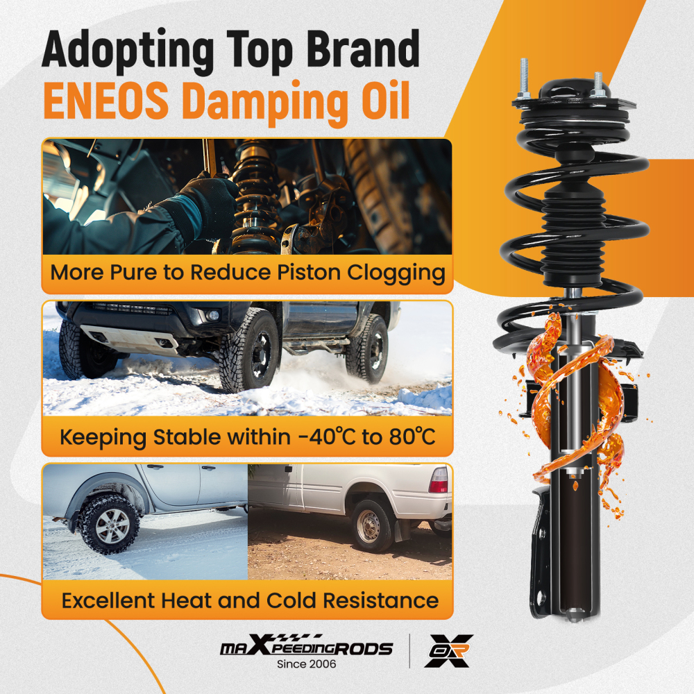 4pcs Front Rear Struts Shocks Suspension Kit compatible for Chevrolet Traverse 2009-2012