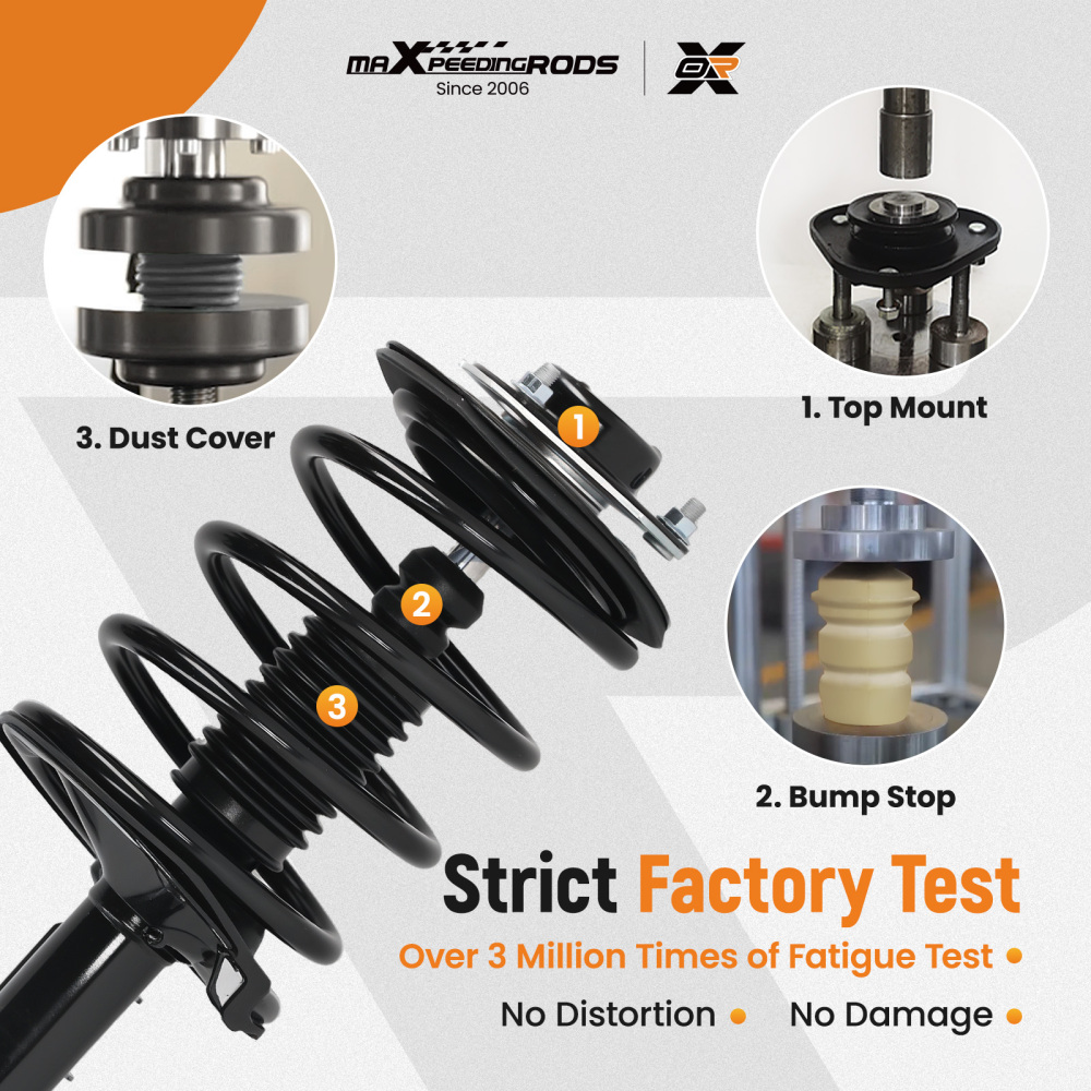 4X Suspension Rear Front Struts Assembly compatible for Nissan Altima 2002-2006 344395