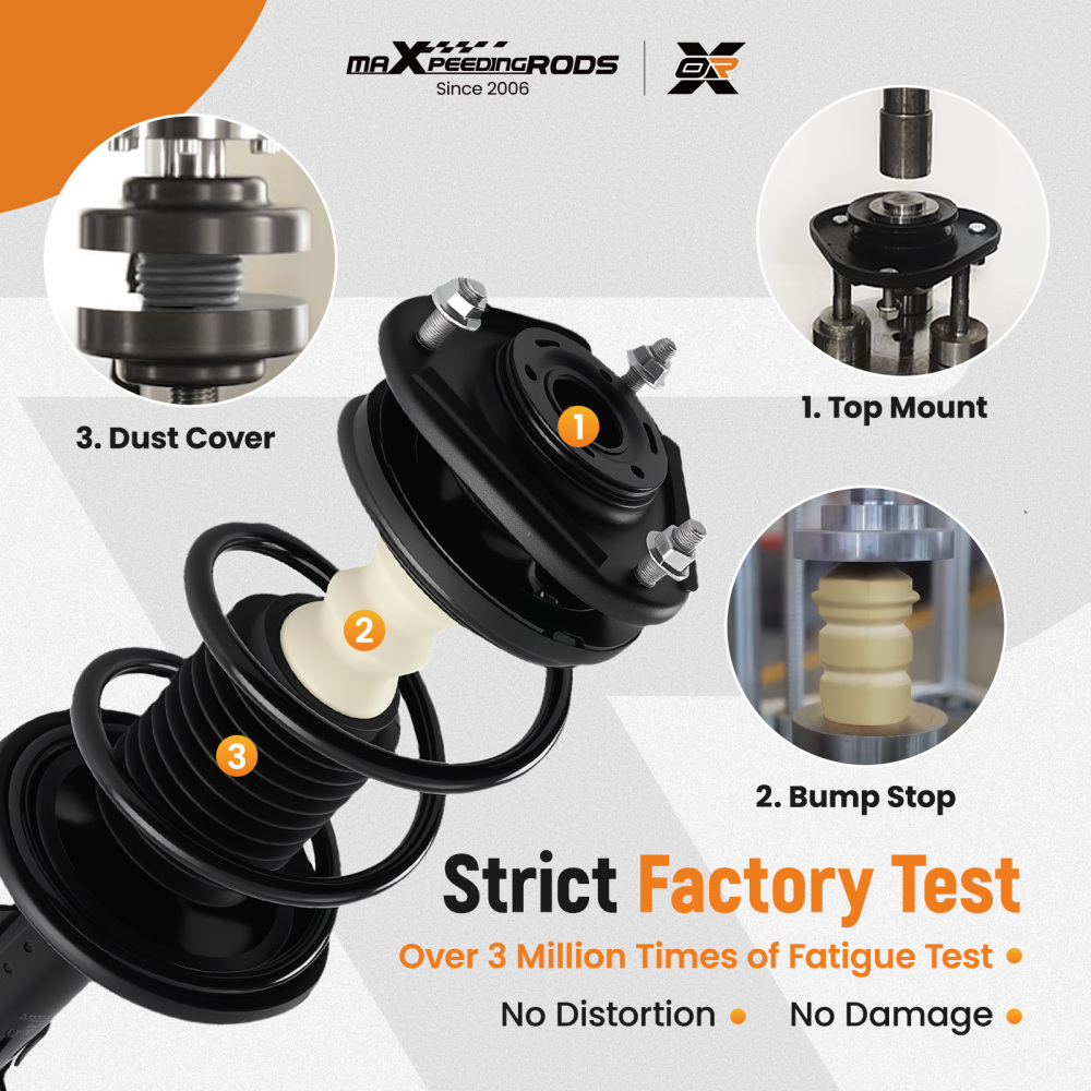 FrontRear Complete StrutsSpring for 2009-2013 compatible for Toyota Corolla Matrix 11-13