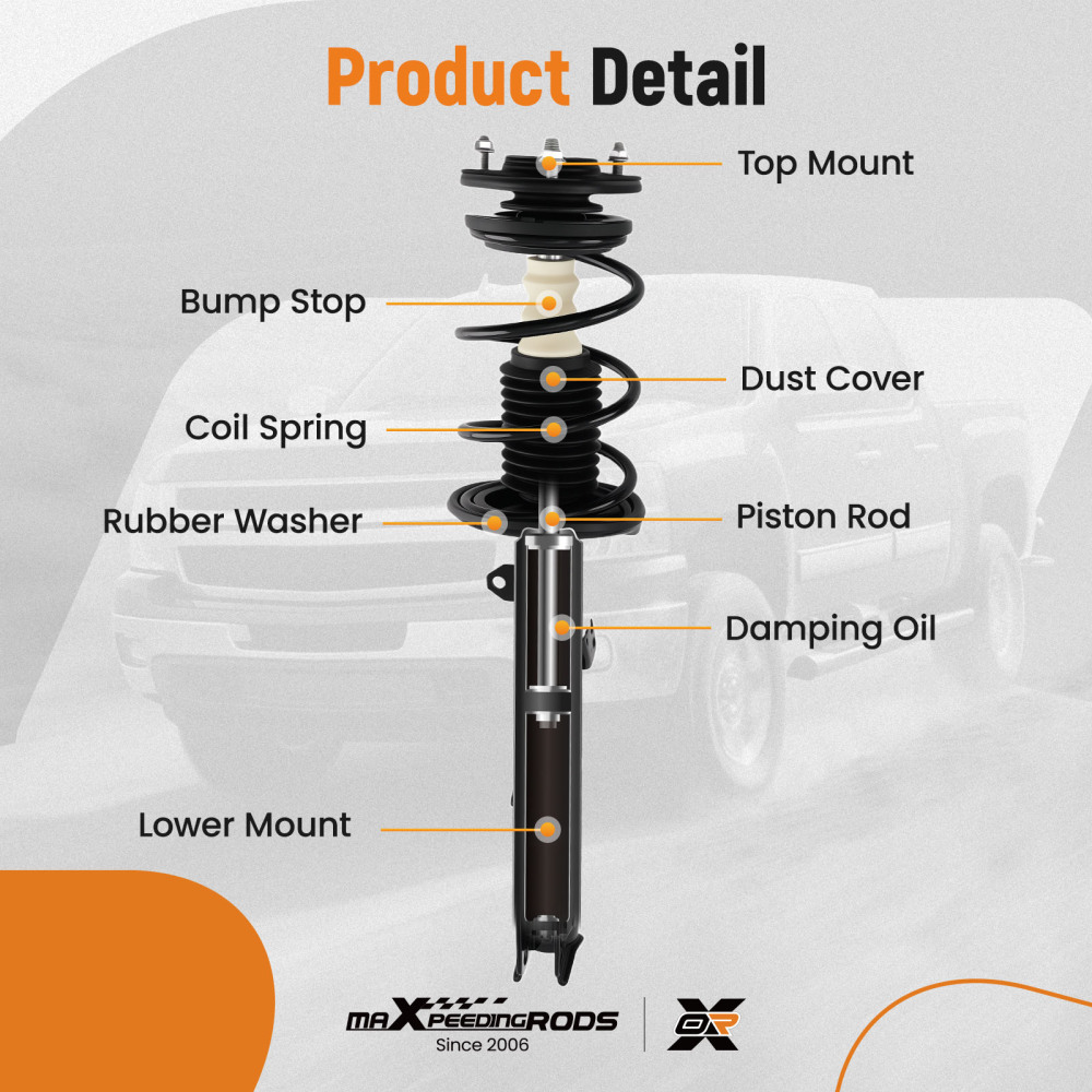 FrontRear Complete StrutsSpring for 2009-2013 compatible for Toyota Corolla Matrix 11-13