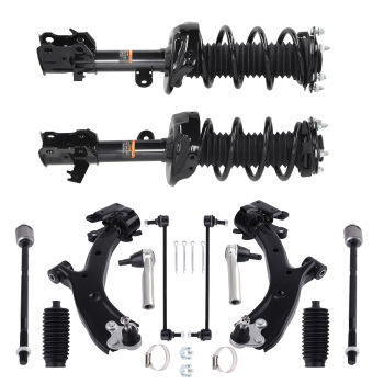 Suspension Front Struts w/Control Arms Sway Bars compatible for Honda CR-V 2007-2011 2.4L