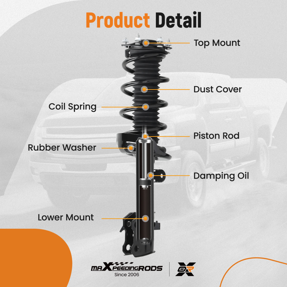 Suspension Front Struts w/Control Arms Sway Bars compatible for Honda CR-V 2007-2011 2.4L