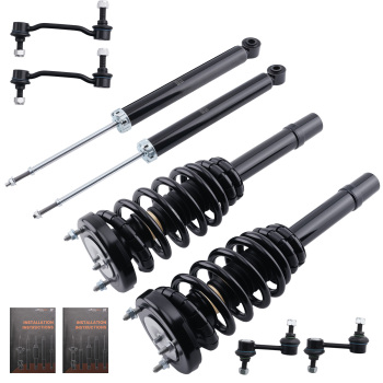 Front + Rear Complete Strut Sway Bar Links compatible for Hyundai Sonata Azera 2006-2010