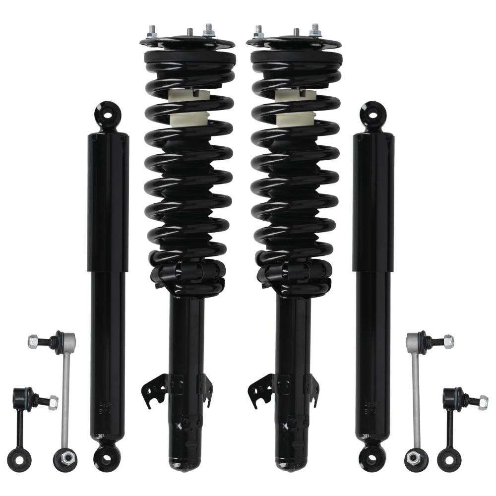 Front Rear Struts w/Sway Bar Links compatible for Ford Fusion compatible for Mercury Milan 2006-2009 3.0L