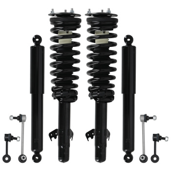 Front Rear Struts w/Sway Bar Links compatible for Ford Fusion compatible for Mercury Milan 2006-2009 3.0L