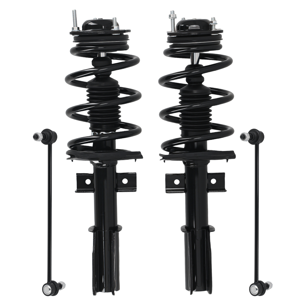 Front Struts Shocks w/ Sway Bars Assembly compatible for Chevrolet Traverse compatible for Enclave 2009-12