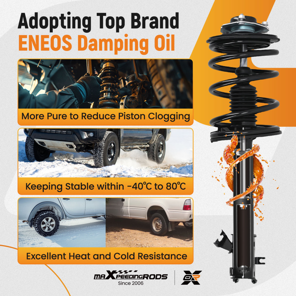 Front Complete Strut AssembliesRear Shocks compatible for Nissan Murano 2003-2007 3.5L