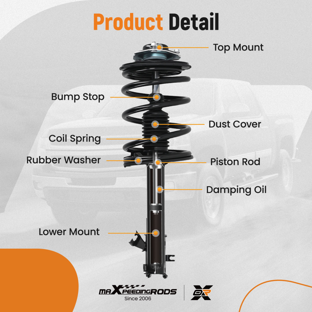 Front Complete Strut AssembliesRear Shocks compatible for Nissan Murano 2003-2007 3.5L