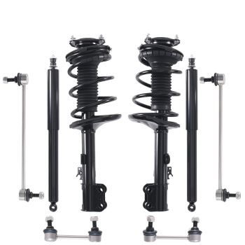 8PCS AWD Front StrutsRear Shocks Absorber Sway Bar for 2001-2005 compatible for Toyota RAV4