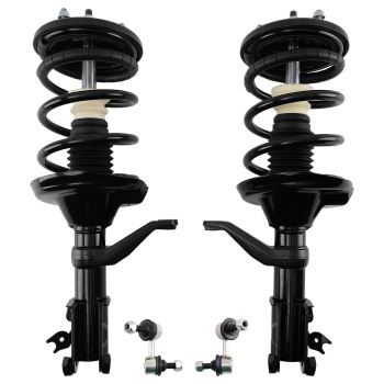 2x Front Complete Struts Spring Assembly Sway Bar For 2003-2011 compatible for Honda Element