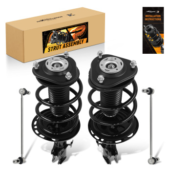 maXpeedingrods 4Pcs Front Struts Shocks & Sway Bar Links for Toyota Rav4 3.5L 2006-2012