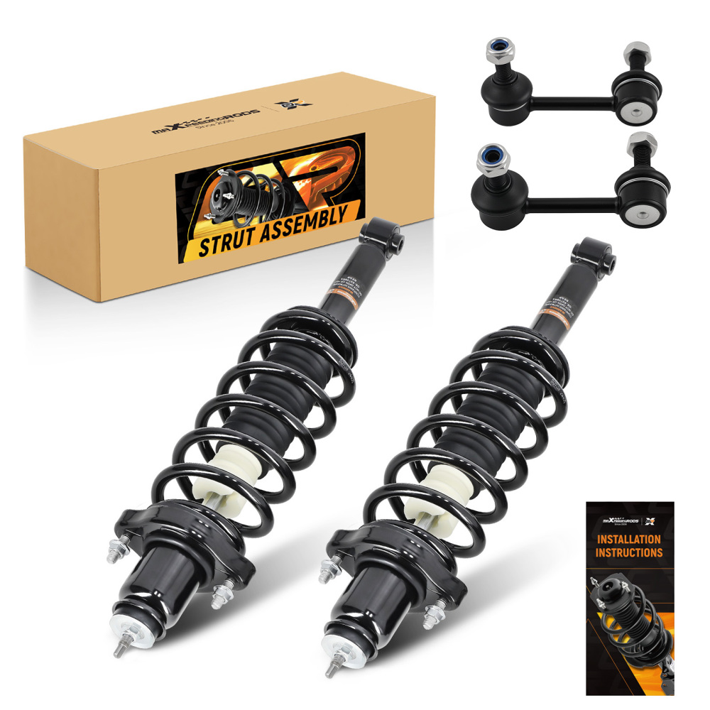 8pcs Front Rear Complete Struts w/ Sway Bar Links compatible for Chrysler Sebring 2007-2010