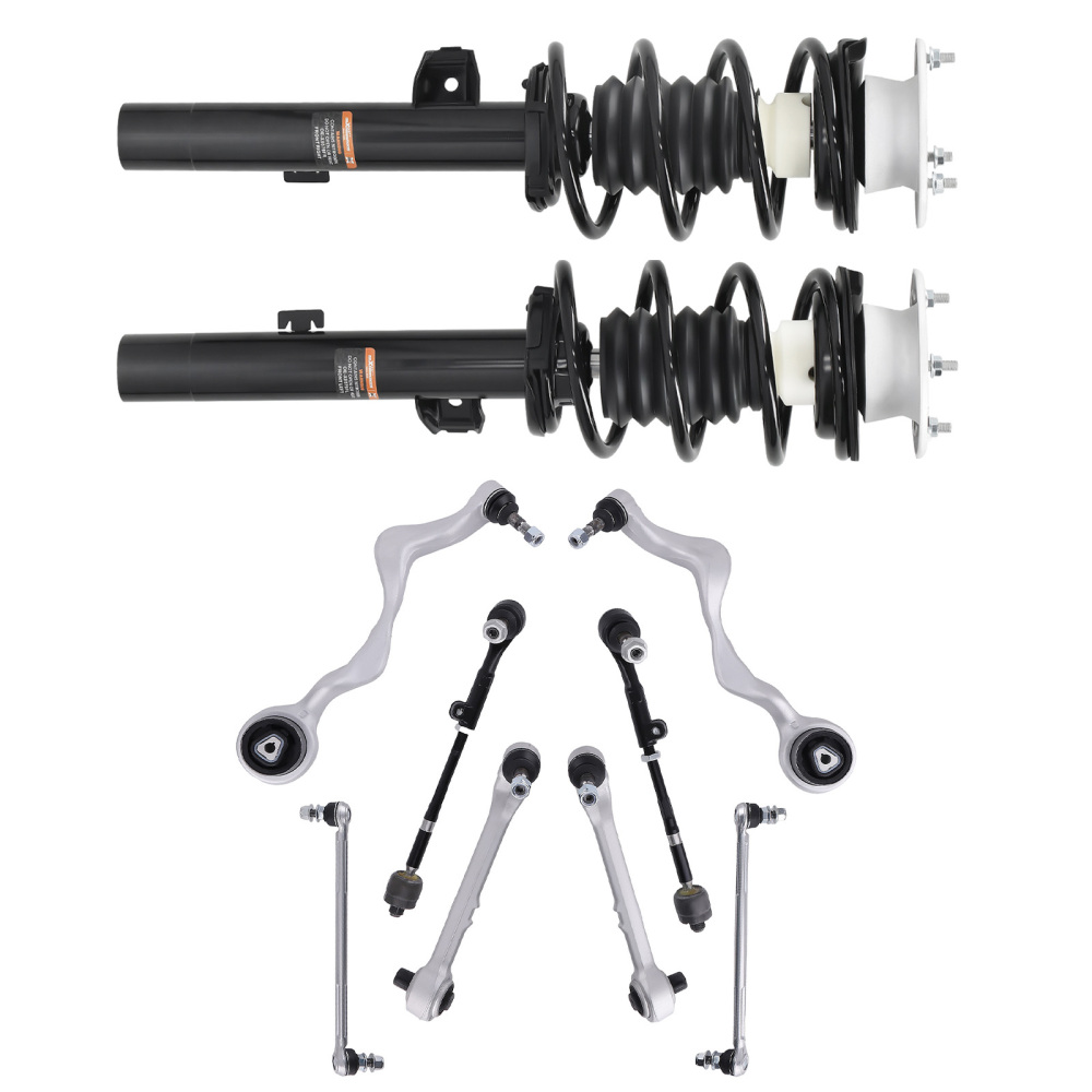 Front Struts + Control Arm + Sway Bar for 2008-2013 compatible for BMW 335D 2009-2010