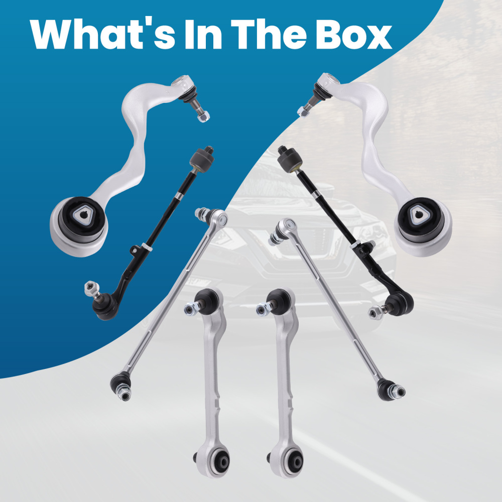 Front Struts + Control Arm + Sway Bar for 2008-2013 compatible for BMW 335D 2009-2010