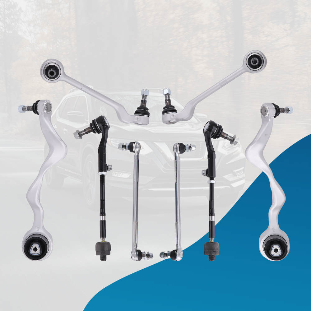 Front Struts + Control Arm + Sway Bar for 2008-2013 compatible for BMW 335D 2009-2010