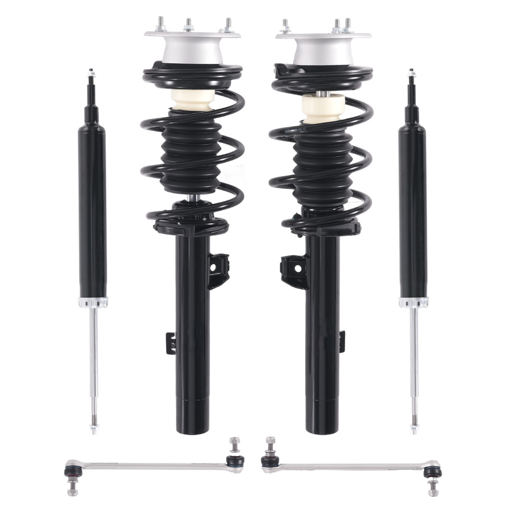Set(6) Front+Rear Struts ShockSway Bar Links compatible for BMW 128i 2008 - 2012 NEW