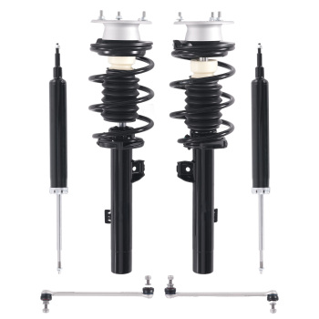 Set(6) Front+Rear Struts ShockSway Bar Links compatible for BMW 128i 2008 - 2012 NEW