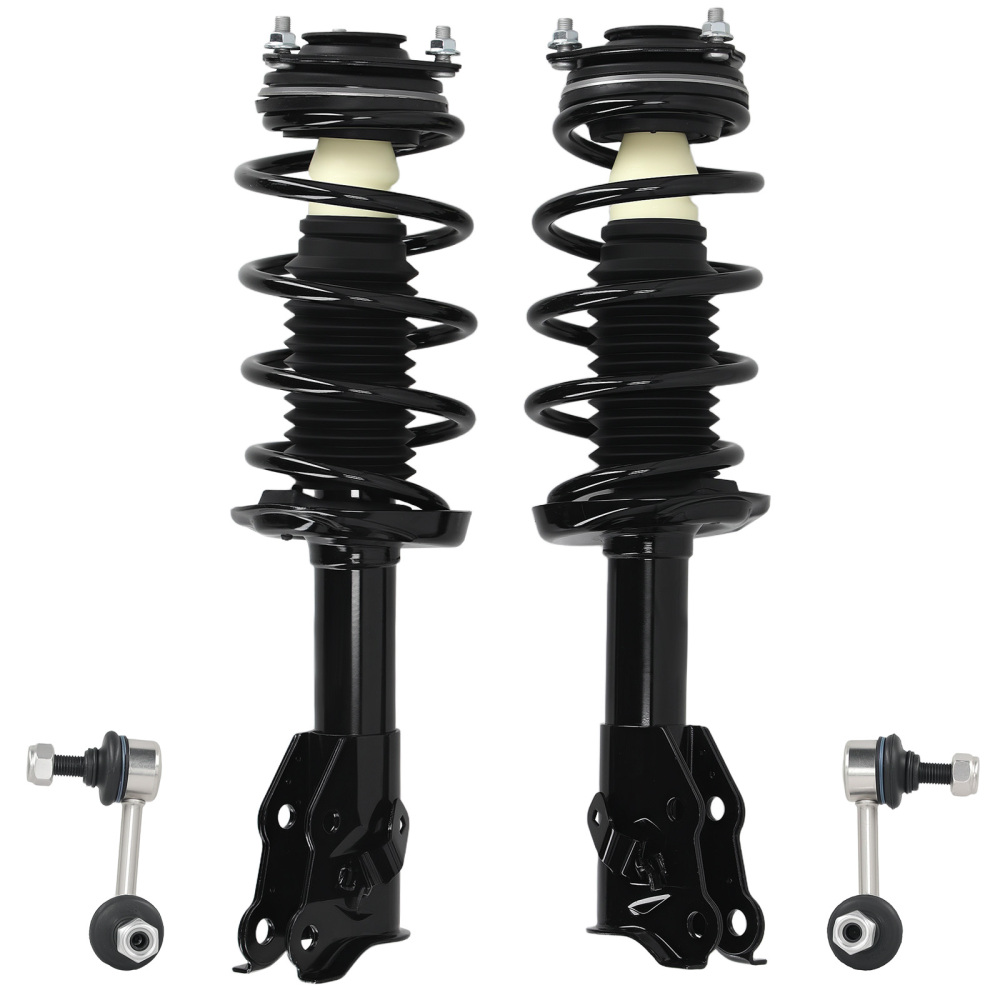 Front Struts w/ Coil Spring Assembly Sway Bars Kit for 2006 - 2011 compatible for Honda Civic