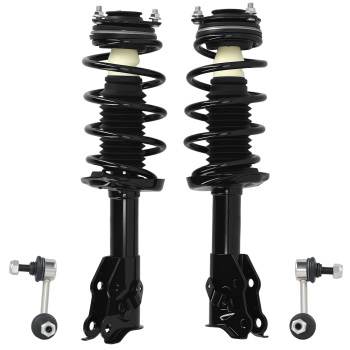 Front Struts w/ Coil Spring Assembly Sway Bars Kit for 2006 - 2011 compatible for Honda Civic
