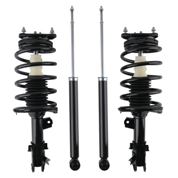 Front Rear Complete Shocks Struts Coil Spring compatible for Kia Rio 2006-2011 LX/SX