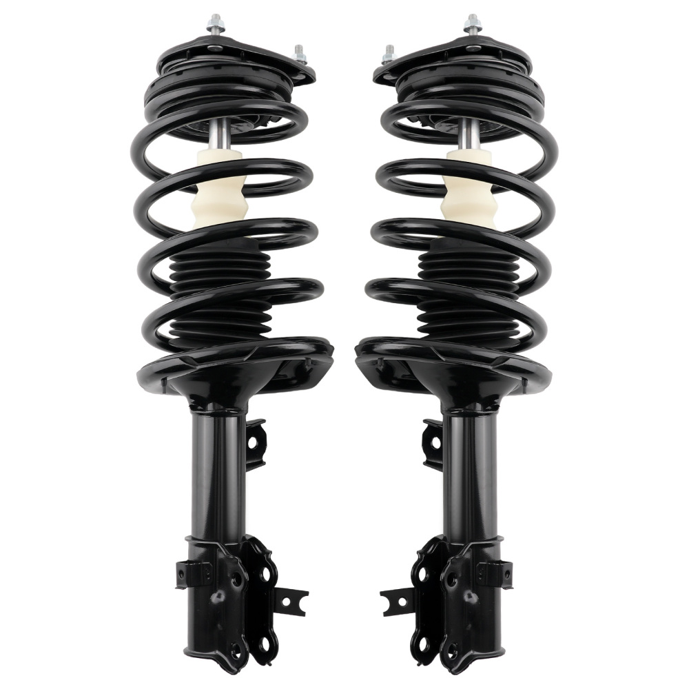 Front Rear Struts w/Sway Bar Links compatible for Kia Rio compatible for Hyundai Accent 2006-2011