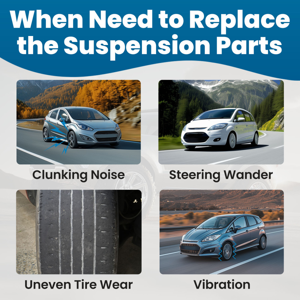 Suspension Front Struts w/Control Arms for 2012 2013 compatible for Ford Focus 2.0L 172523