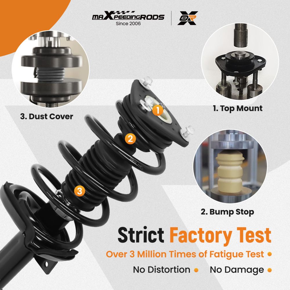 Suspension Front Struts w/Control Arms for 2012 2013 compatible for Ford Focus 2.0L 172523