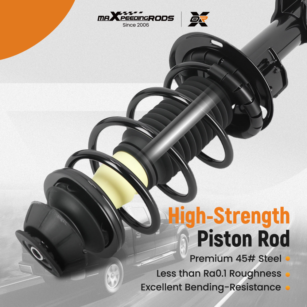 4PCs Front Struts + Sway Bar for 2006 2007 2008 2009 2010 2011 compatible for Toyota Yaris