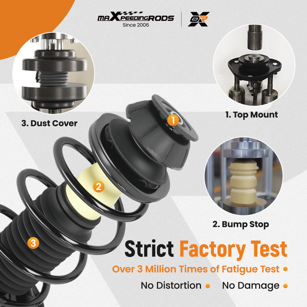 4PCs Front Struts + Sway Bar for 2006 2007 2008 2009 2010 2011 compatible for Toyota Yaris